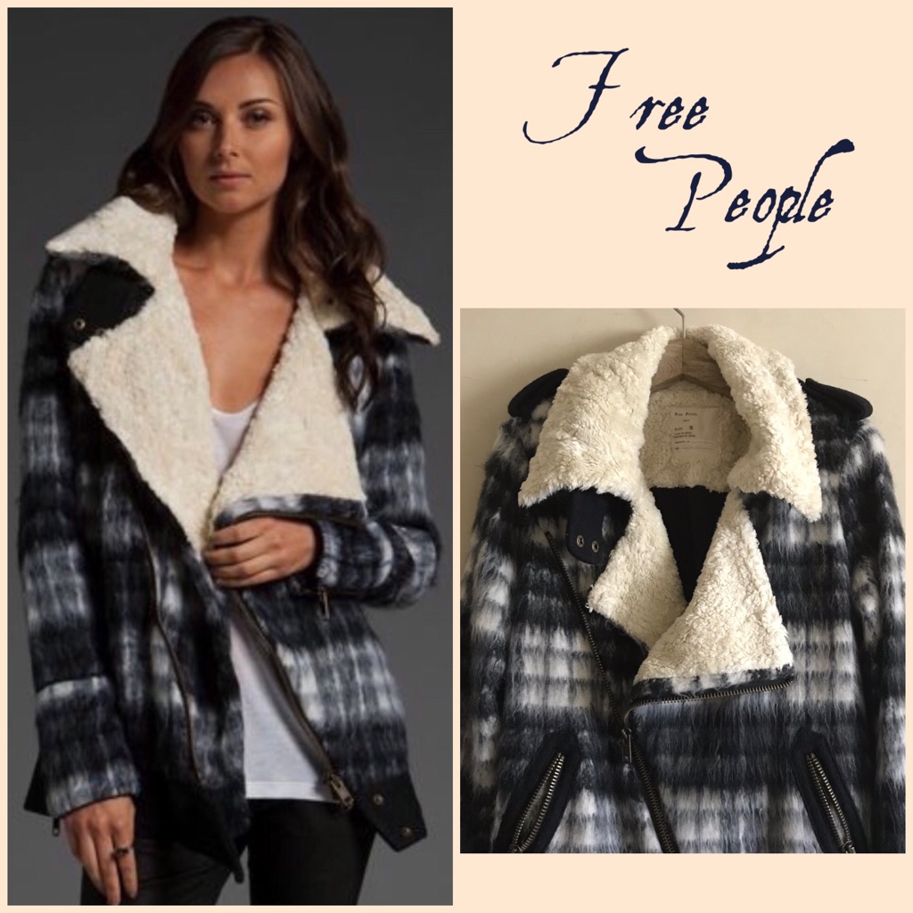 Free People Oversized Plaid Jacket